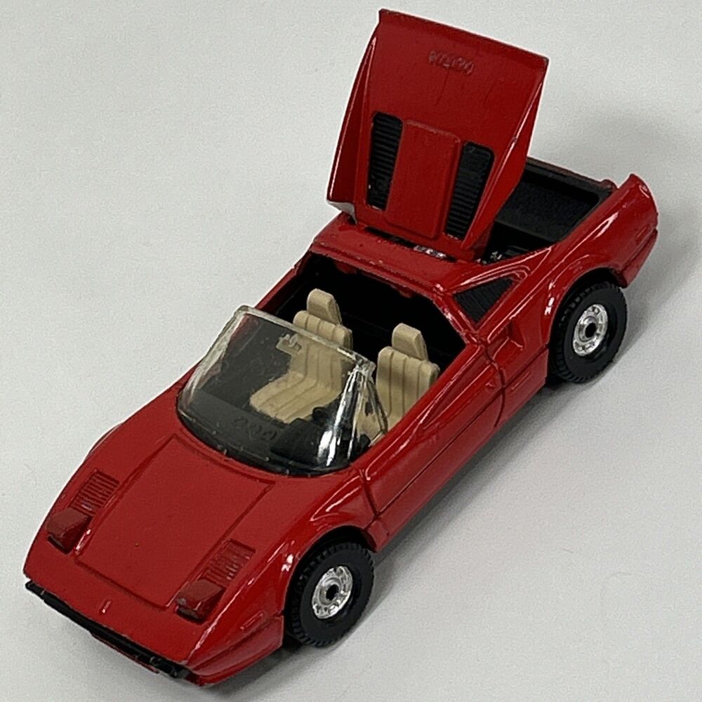 Vintage Corgi Toys 298 Red Ferrari 308 GTS Magnum PI TV Show 1/36 Diecast